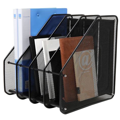 desktop metal file holder bracket holder|metal upright desk file organizers.